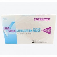 CROSSTEX SURE-CHECK STERILIZATION POUCHES - Pouch, 12" x 18", 100/bx